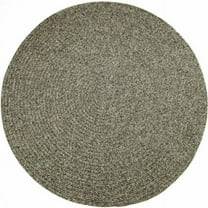 Rhody Rug SA88R096X096 Sandi 8 ft. Tweed Indoor-Outdoor Round Braided Rug, Graphite