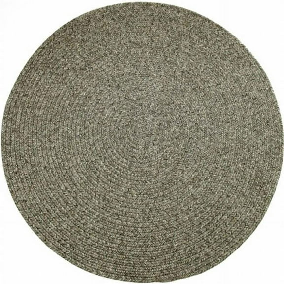 Rhody Rug SA88R096X096 Sandi 8 ft. Tweed Indoor-Outdoor Round Braided Rug, Graphite