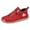 Red, variant on Womens Casual Walking Flats Soft Sole Slip On Shoes For Women Breathable Everyday Footwear Red US:7
