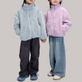 thumbnail image 4 of Kids Jacket Long Sleeve Full-Zip Jacket Winter Jacket Girls Sweatshirts Size 6-7 Years, 4 of 5