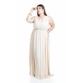 thumbnail image 4 of Vestido de noche multiformas Roman Fashion / Tallas Extras, 2001 (Beige) beige 36, 4 of 8