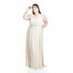 thumbnail image 4 of Vestido de noche multiformas Roman Fashion / Tallas Extras, 2001 (Beige) beige 38, 4 of 8
