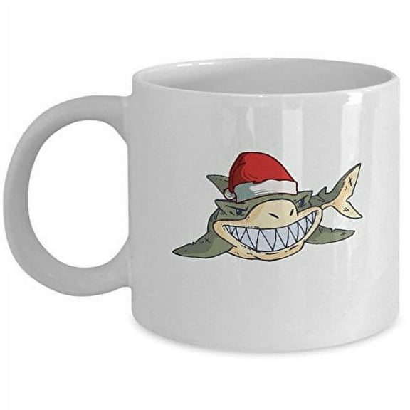 Sharks 11 oz Coffee Mug - Christmas Funny Gifts White Ceramic