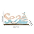 thumbnail image 3 of Shelf Decor Accents Modern, Tyeign Wooden Nautical Ornament Beach Sea Plaque Board Table Adornments Marine Coastal Theme Home Decorations Blue Decorations for Bedroom Shelf Decorations for Home, 3 of 3
