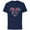 Navy, variant on Disney Minnie Mouse Holiday Celebration - Short Sleeve Cotton T-Shirt for Adults - Customized-Black