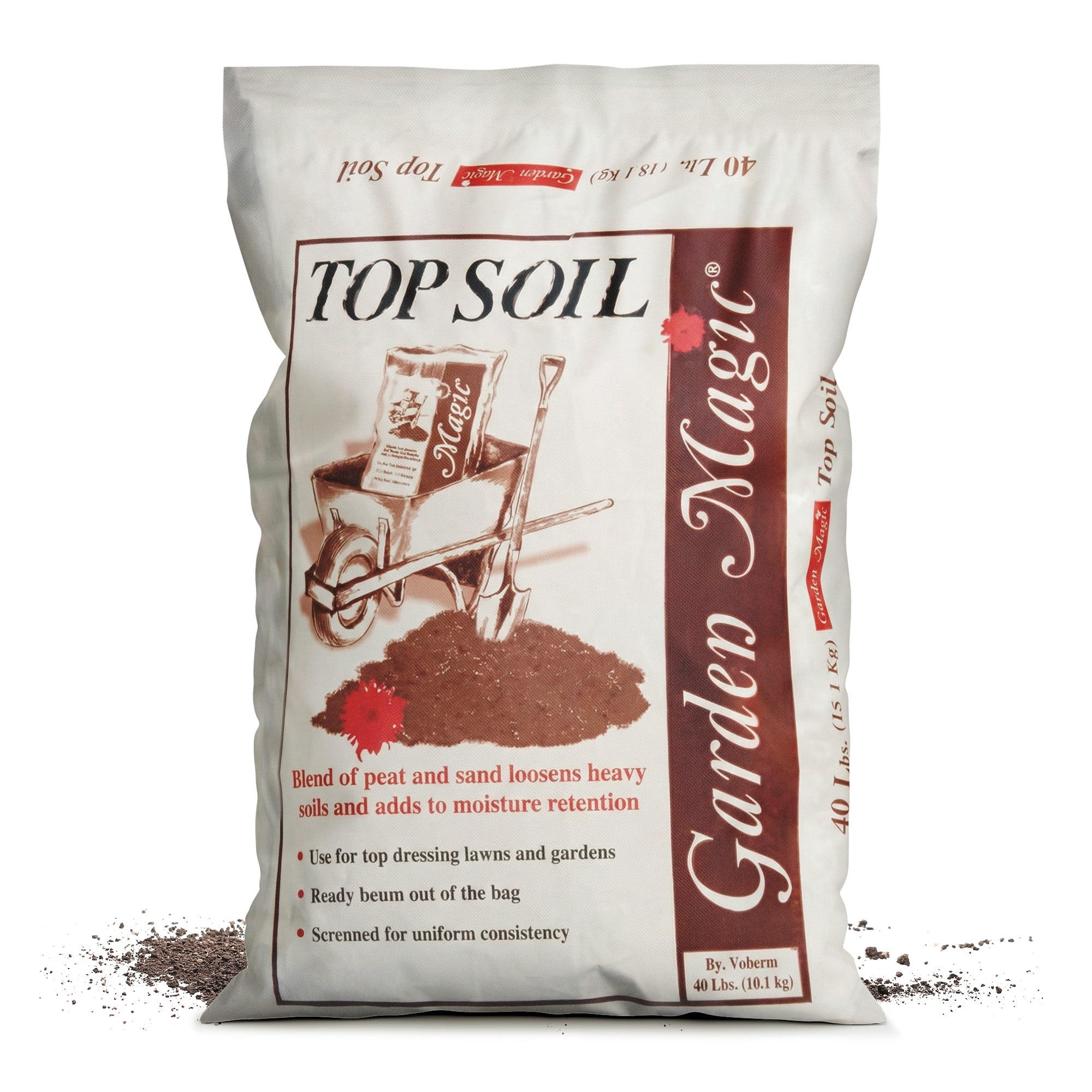 Michigan Peat Garden Magic Organic Planting Potting Soil, 40 Pound Bag (8 Pack)