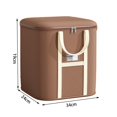 thumbnail image 3 of Leodye 1PCS Foldable Large Capacity Zipper Storage Bag with Reinforced Handles, Quilt and Blanket Organizer for Bedroom, Moving and Travel Use -13.39 × 9.45 × 7.48 in, 3 of 7