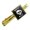 Gold, variant on Hella Ween Halloween Hell Smoking Skull Funny Humor Square Tie Bar Clip Clasp Tack- Silver or Gold