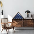 thumbnail image 3 of Americanflat 5x9.5 Picture Frame Large Flag Display Case Fits Folded Burial Flags Silhouette Box - Barn, 3 of 7
