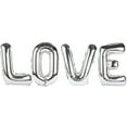 thumbnail image 1 of CSCHome Letter Balloons Wedding Decoration Supplies Can Be Used for Holiday Party Decoration 23.62x15.77inch (Silver), 1 of 5