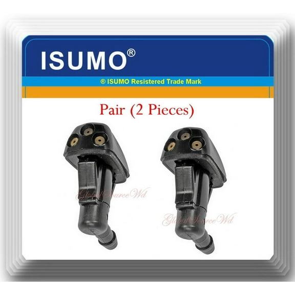 2 Pieces Windshield Washer Nozzle Front 3 Holes Fits: Hyundai Tucson 2006-2009