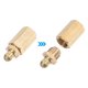 thumbnail image 5 of Latón Recta Grasera M10 x 1mm Rosca Hidráulicos Engrasadores Montaje Accesorios Unique Bargains accesorios para tornos electricos, 5 of 6