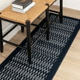 Mohawk Home Silvestre Border Indoor Runner Rug, Dark Blue, 1'8" x 2'10"