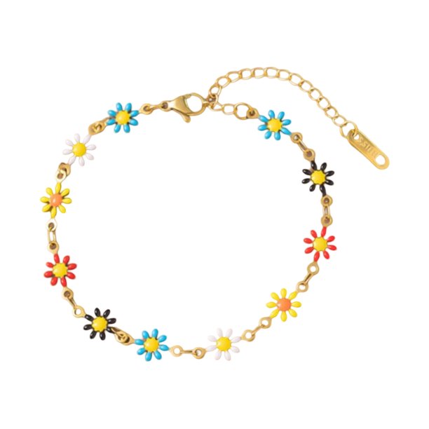 Pulsera de colores lindos para las mujeres pulseras delicadas con cadena ajustable joyería delicada para ella