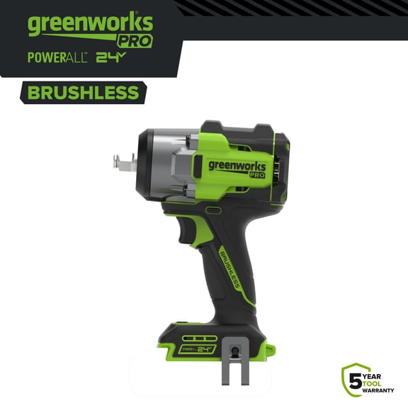 Greenworks Pro 24V 1/2" 750 lbs Breaking Impact Wrench (Tool Only) IW5800A3