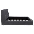 thumbnail image 6 of Nollet 48-inch Upholstered Queen Panel Platform Bed Grey, 6 of 9