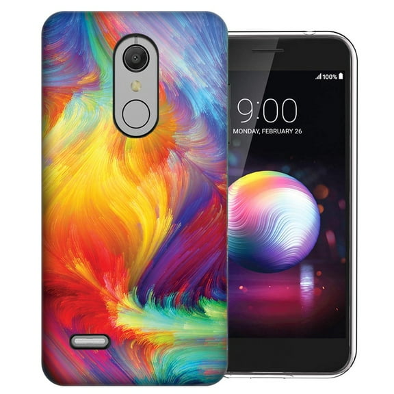 MUNDAZE LG Stylo 5 Feather Paint Design Phone Case Cover