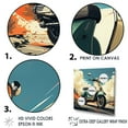 thumbnail image 3 of Designart "Urban Scooter Adventure I" Scooter Floater Framed Wall Art Living Room, 3 of 5
