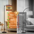 thumbnail image 4 of Arc Floor Lamp geometric seamless Native southwest american Tall Modern Standing Lamp LED Adjustable Linen Lampshade 3 Color Temperatures, 4 of 8