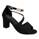 thumbnail image 3 of WILLBEST Sandalias De Playa Para Mujer Sandalias De Cuero Para Mujer Sandalias De Verano De Moda Sandalias De Tacón Alto Para Mujer Con Dorado Brillante, 3 of 6