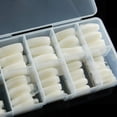 thumbnail image 2 of 500PCS Half Cover False Nails Tips, 10 Sizes Artificial False Nails Tips, French Style Acrylic Artificial Tip with Box for DIY Nail Art, 2 of 7