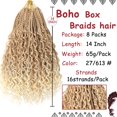 thumbnail image 2 of Trenzas Beverlee Boho Box de Crochet Hair, 14 pulgadas, 8 paquetes, 2 of 6