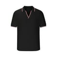 thumbnail image 4 of KBODIU Men's Regular-Fit Polo Shirt Athletic Golf Polo Shirts Short Sleeve Workout Polos Quick Dry Tees Classic Basic Zipper Tshirts (Available in Big & Tall), 4 of 5