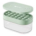 thumbnail image 4 of Hvmvliv Ice Molds 24-Compartments Round-Shape Food-Grade Ice Cubes Trays with Lid and Bin Household Food Grade Silicone Ice Tray Come with Ice Shovel Green, 4 of 6