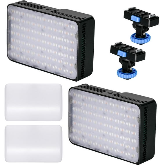 amaran Ace 25c 25W RGBWW On-Camera LED Light, Charcoal, 2-Pack