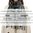 thumbnail image 3 of Winter Scarf for Women High End Plaid Cold Proof Neck Protect Warm Autumn Winter Warm Scarf, 3 of 4