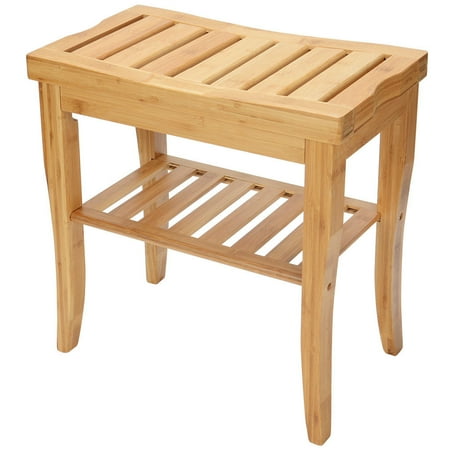 bathroom spa stool bench sortwise bamboo shelf seat shower storage vanity outdoor use chair bath indoor organizer