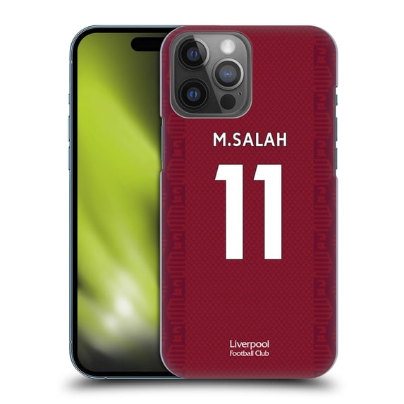 Head Case Designs Officially Licensed Liverpool Football Club 2022/23 Players Home Kit Mohamed Salah Hard Back Case Compatible with Apple iPhone 14 Pro Max