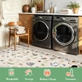 thumbnail image 5 of ATHOPE 2x3 Small Area Rugs for Entryway, Non Slip Low Pile Animal Cat Floral Washable Rug, Medallion Carpet for Front Door Kitchen Bathroom, Beige, 5 of 7