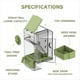 thumbnail image 2 of Comedero Automático para Pájaros, Comedero Tipo Jaula con Percha, Soporte Multifuncional para Frutas y Verduras para Periquitos., 2 of 5