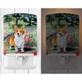 thumbnail image 2 of Caroline's Treasures 7077CNL Pembroke Corgi Springtime Ceramic Night Light, 6x4x3", multicolor, 2 of 2