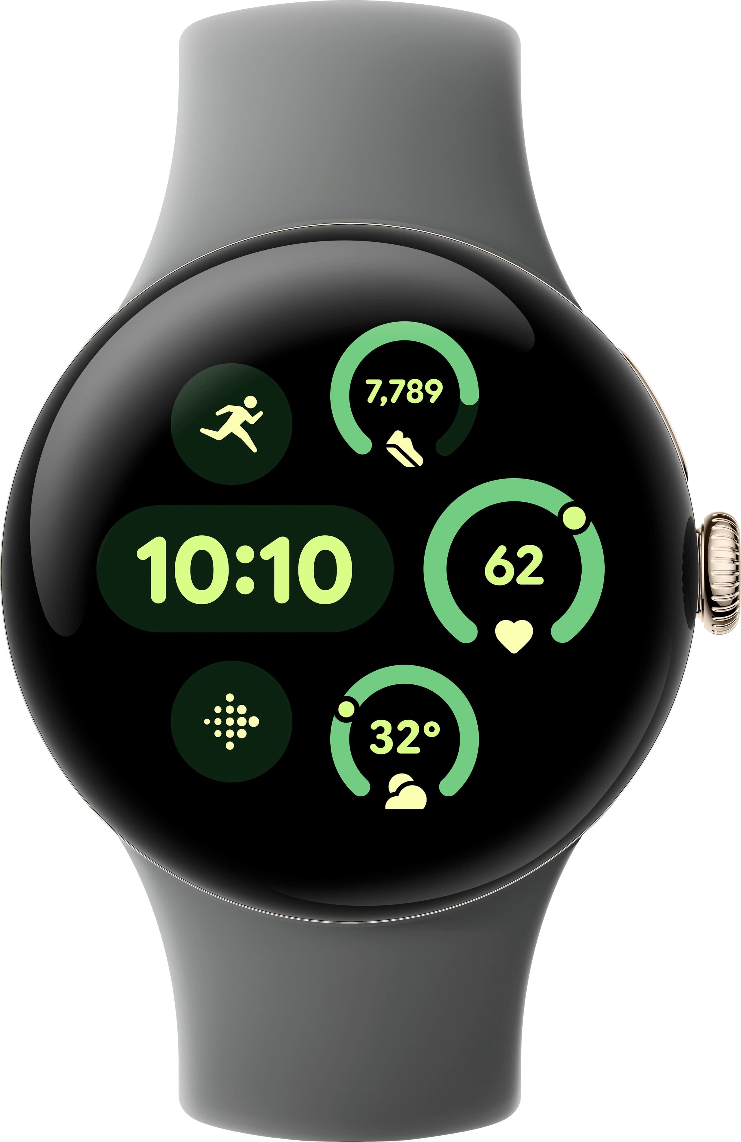 Restored Google Pixel Watch 3 (2024) 41mm GBDU9 (GPS + Cellular) Champagne Gold Aluminum (Refurbished)