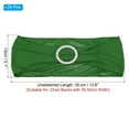 thumbnail image 2 of Uxcell 14"x5" Stretch Chair Sashes Bows Chair Bands Sashes with Buckle Slider Dark Green 25 Pack, 2 of 5