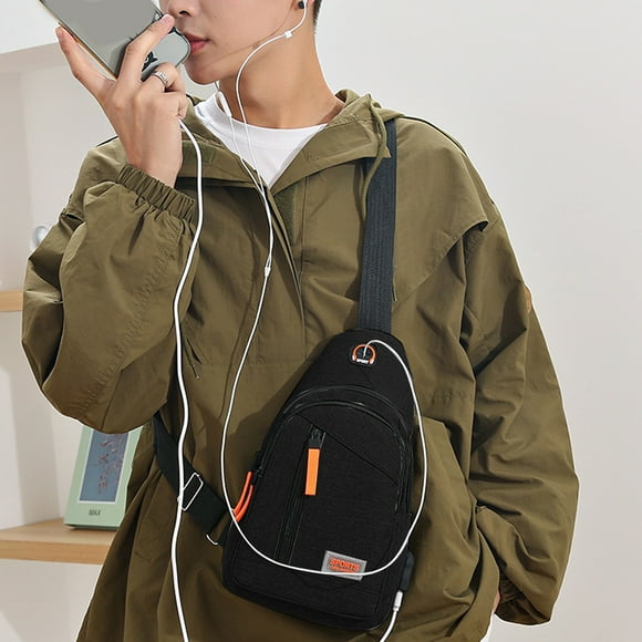 Bolso bandolera para hombre, impermeable, multifuncional, para deportes al aire libre, ocio, bandolera