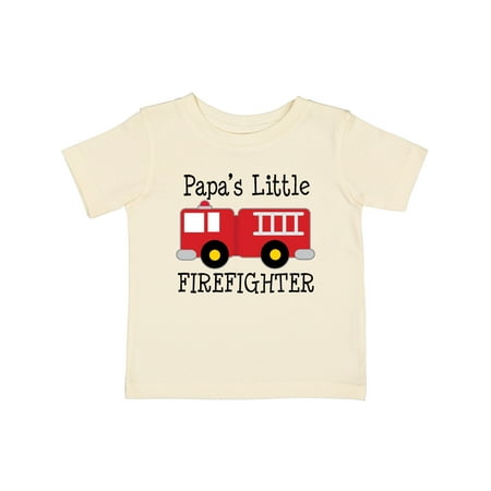 

Inktastic Papa s Little Firefighter Gift Baby Boy T-Shirt