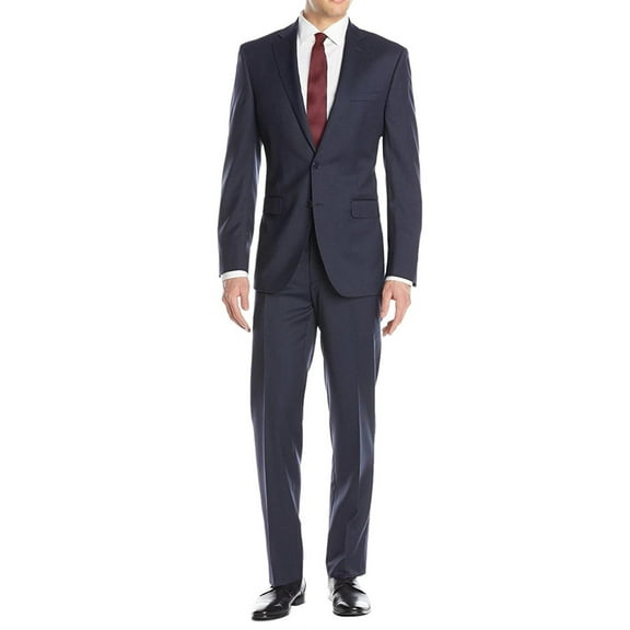 Mens Side Vent Two Piece French Blue Modern Fit Suit
