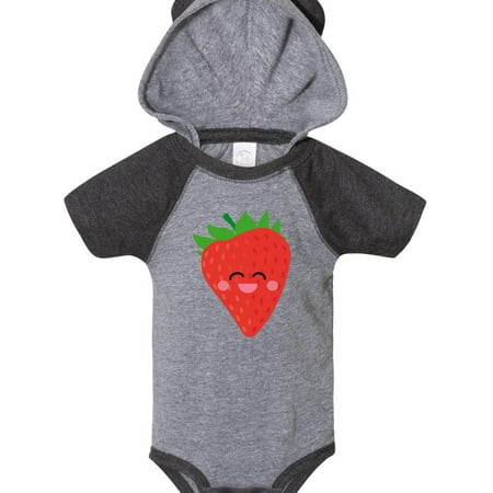 

Inktastic Strawberry Kawaii Gift Baby Boy or Baby Girl Bodysuit