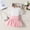 Pink, variant on ATOGUTA Outfits for Toddler Girls Short Sleeve Flower Mesh Tops Pleated Skirt Set 2Pcs Yellow, Sizes 18M-5T