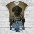 thumbnail image 6 of Ankishi Animal T Shirts for Women Vintage Crewneck Casual Short Sleeve Graphic Tees Summer Basic Top for Sports, 6 of 7