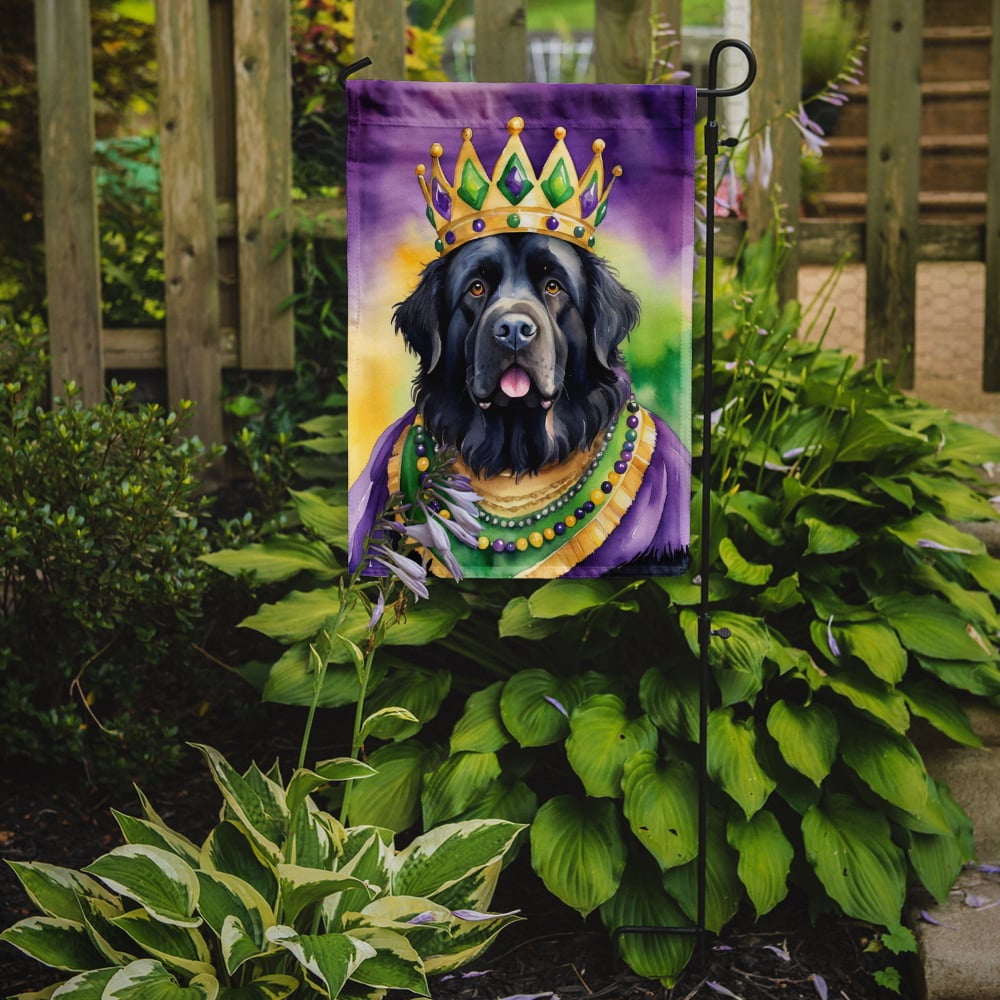 Newfoundland King of Mardi Gras Garden Flag 11.25 in x 15.5 in