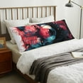 thumbnail image 5 of Bixox Red Flame Wolf Head Print Body Pillow Cover with Zipper Closure, Cozy Fuzzy Fleece Body Pillow Case Cover 20 x 54 Inches,Long Body Pillow Pillowcase, 5 of 6