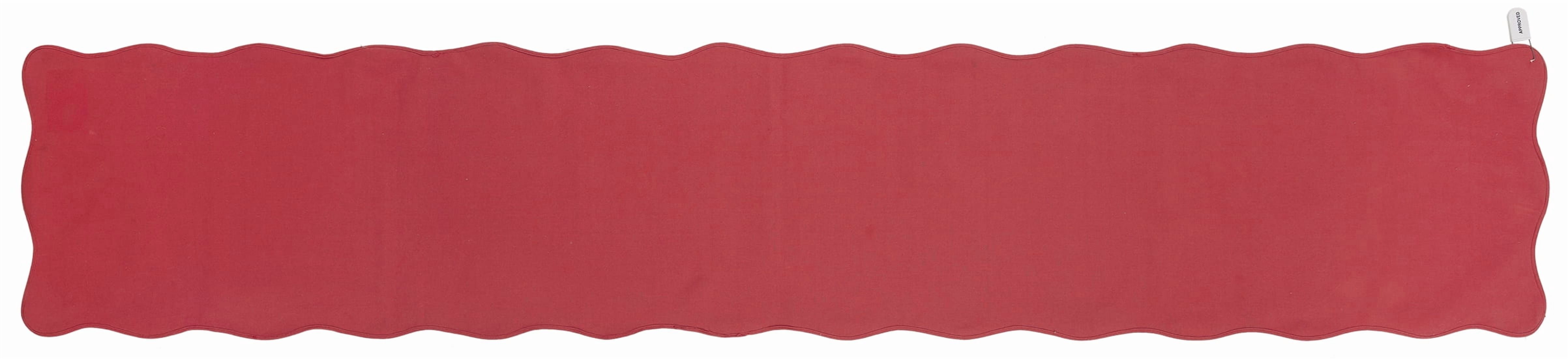 Scallop Table Runner - 14" x 90" - 100% Cotton, Pink & Red