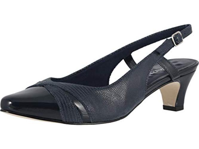 clear glitter pumps