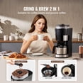 thumbnail image 2 of Programmable Coffee Maker with Grinder 8 Cup Grind and Brew Coffee Machine 24 Hour Timer Auto Brew Reusable Filter for Home Office Restaurant, 2 of 7