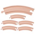 thumbnail image 5 of Homoyoyo 6Pcs Wood Train Track Connector Pieces for Hand-Eye Coordination during Playtime, 5 of 5