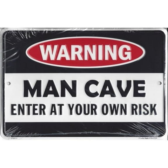 212 Main SP80019 8 x 11 in. Danger Man Cave Metal Parking Sign